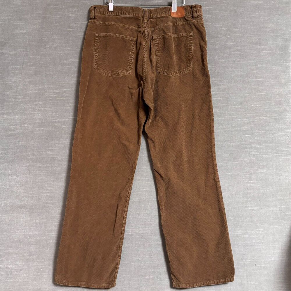 J Crew Corduroy Pants Mens 35 x 31 Brown Cotton Preppy Business Casual 36x32tag - Picture 4 of 11